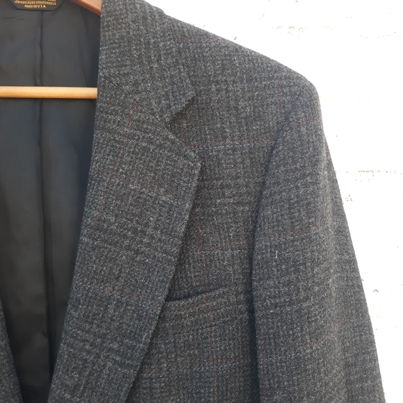 Adams Row Wool Tweed Sport Coat size 42R - Picture 3 of 9